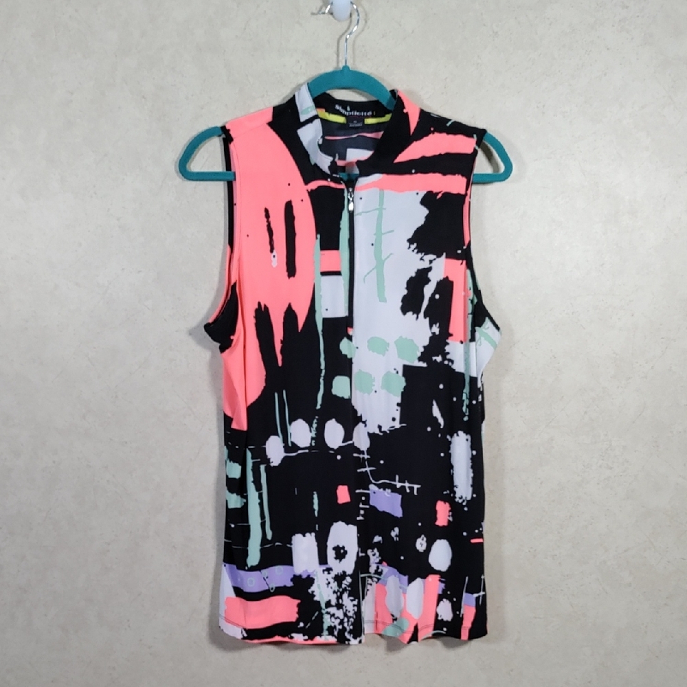 Jamie Sadock Multicolor Abstract Tank Top